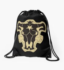 Black Clover Black Bulls Drawstring Bag