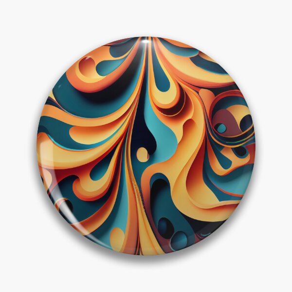 Item preview, Dense Colorful Fluid Flat Traditional Pattern Digital Painting designed and sold by CodeAndColors.