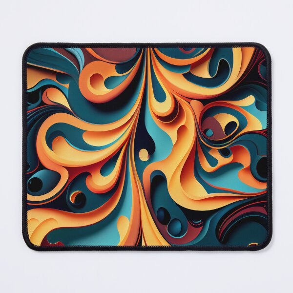 Item preview, Dense Colorful Fluid Flat Traditional Pattern Digital Painting designed and sold by CodeAndColors.
