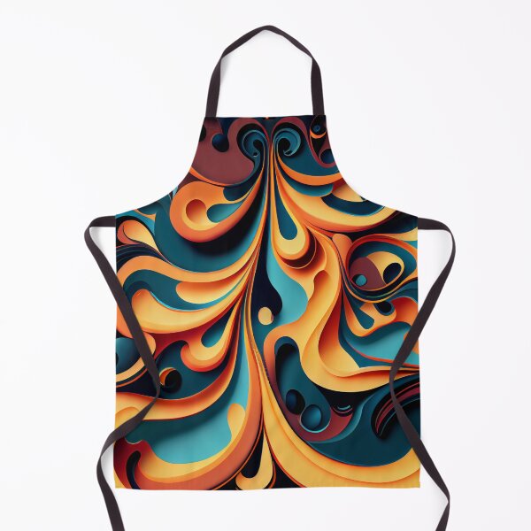 Aperçu de l'œuvre Dense Colorful Fluid Flat Traditional Pattern Digital Painting créée et vendue par CodeAndColors.