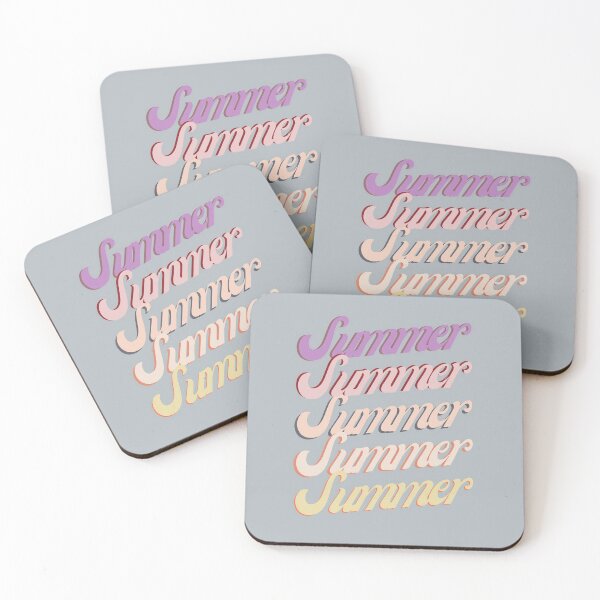 Item preview, Summer with pastel colors and Grey background.  designed and sold by GREENTAGs.