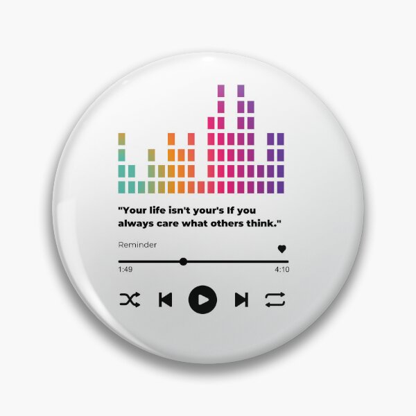 Item preview, Play music interface with Motivational quotes cute  designed and sold by artacalla.