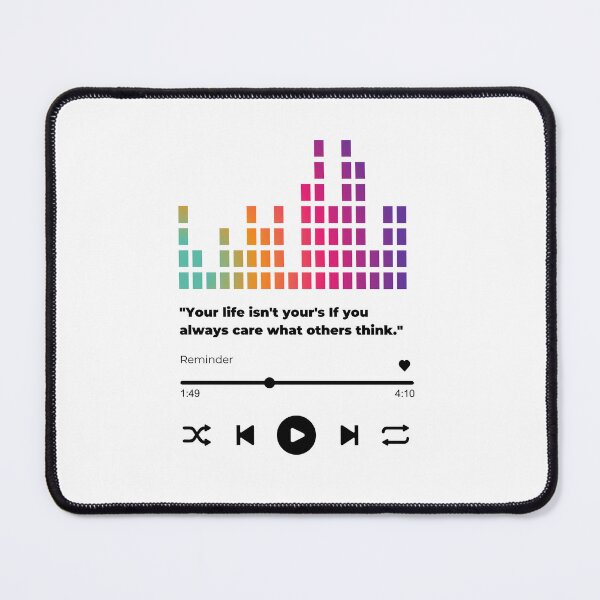 Item preview, Play music interface with Motivational quotes cute  designed and sold by artacalla.