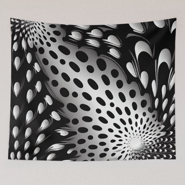 Aperçu de l'œuvre Coarse Fluid Explosive Monochromatic Maximalist Pattern Digital Painting créée et vendue par CodeAndColors.