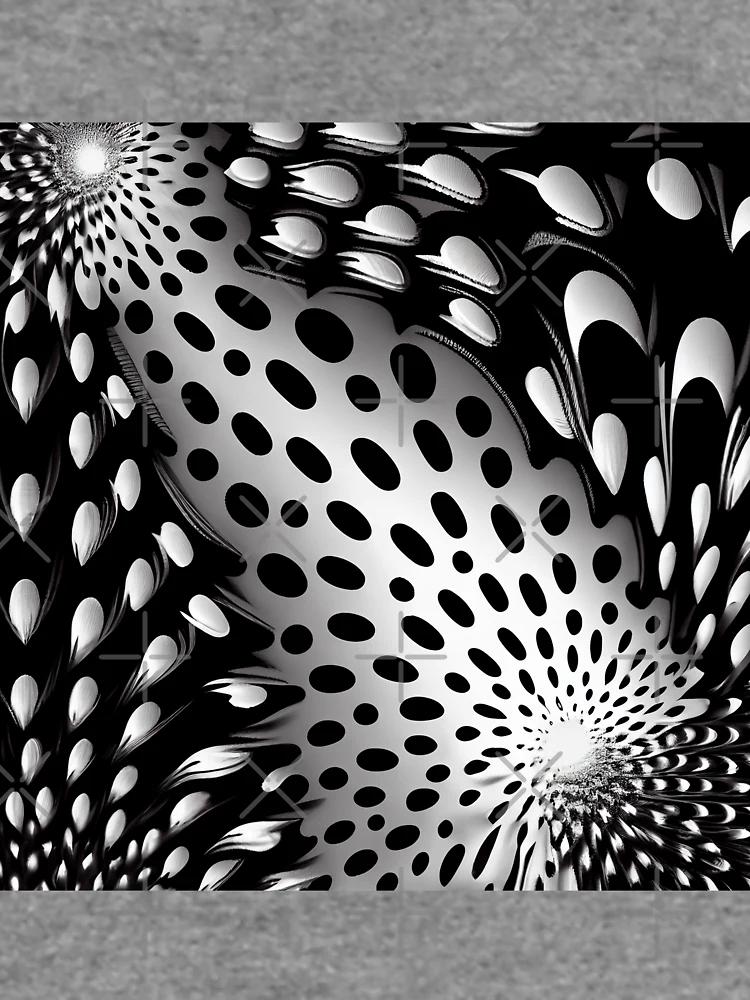 Thumbnail 6 von 6, Leichter Pullover, Coarse Fluid Explosive Monochromatic Maximalist Pattern Digital Painting designt und verkauft von CodeAndColors.