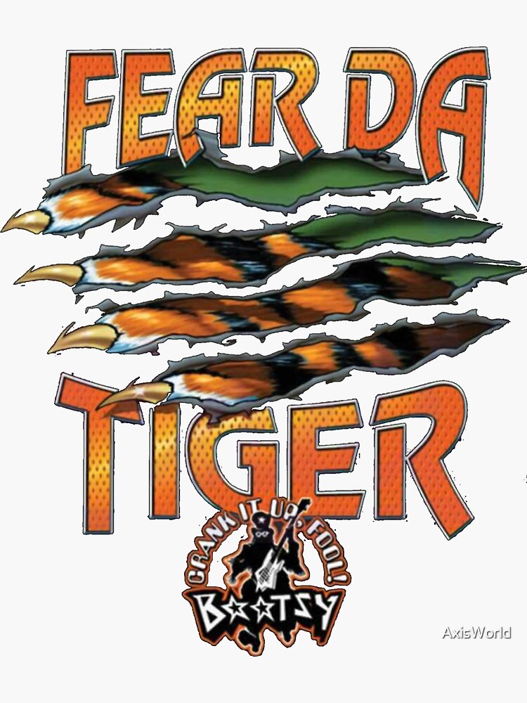 Fear Da Tiger Sticker for Sale by AxisWorld