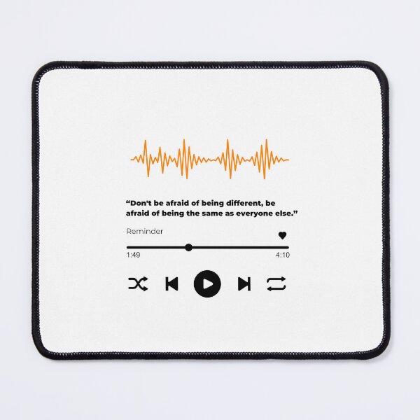 Item preview, Play music interface with Motivational quotes cute  designed and sold by artacalla.