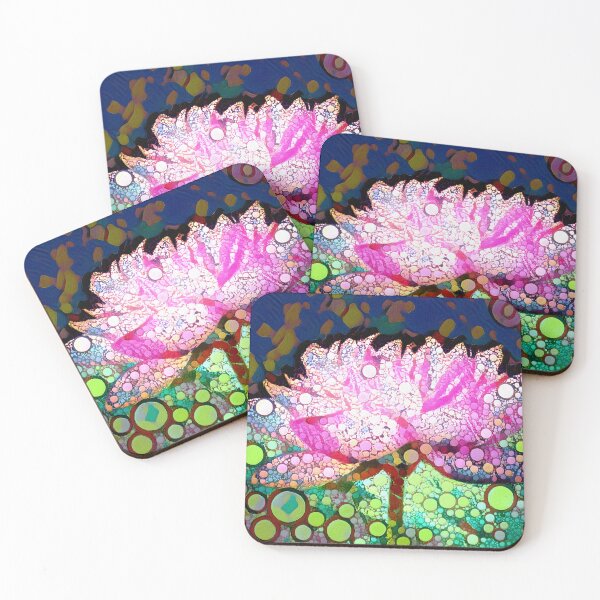 Item preview, Lotus Flower Colorful Abstract Digital Painting designed and sold by Heathermarie321.