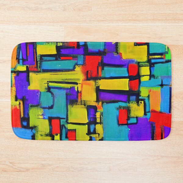 Item preview, Colorful painted squares designed and sold by lalylaura.