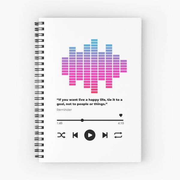Item preview, Play music interface with Motivational quotes cute  designed and sold by artacalla.
