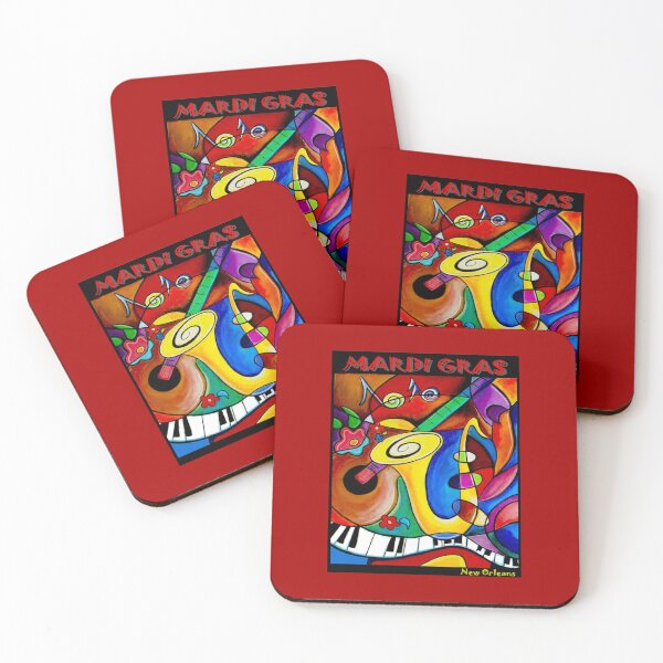 Item preview,  MARDI GRAS NEW ORLEANS : Psychedelic Music Print designed and sold by posterbobs.