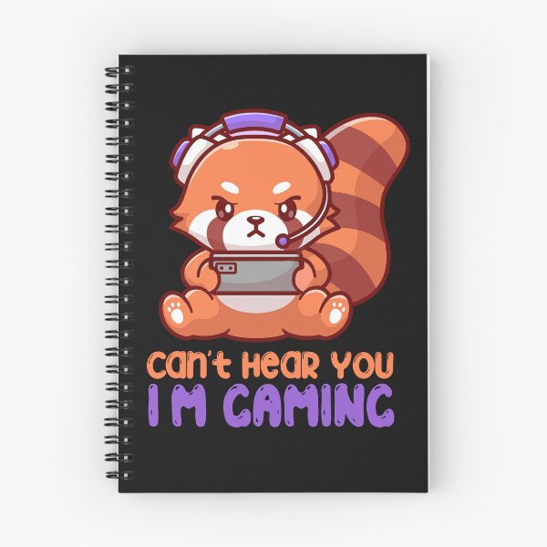 Item preview, Can_t Hear You I_m Gaming Cute Red Panda Gaming Gamer ES designed and sold by LauraGaby.