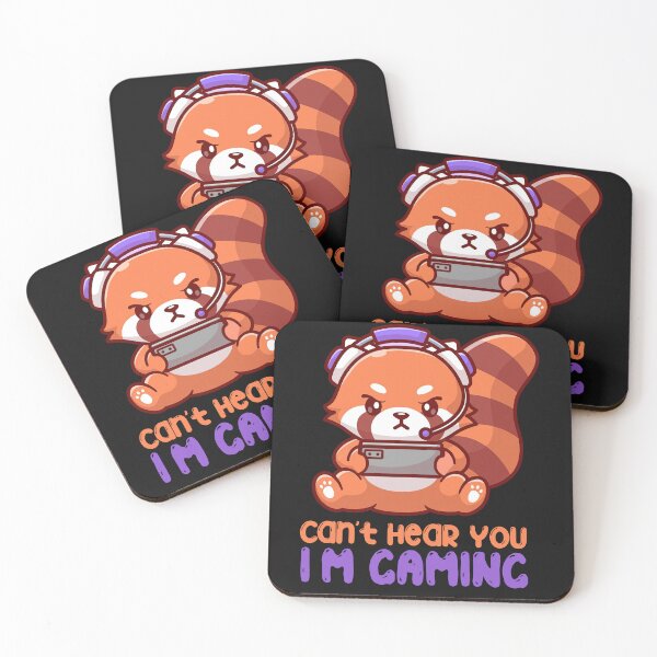 Item preview, Can_t Hear You I_m Gaming Cute Red Panda Gaming Gamer ES designed and sold by LauraGaby.