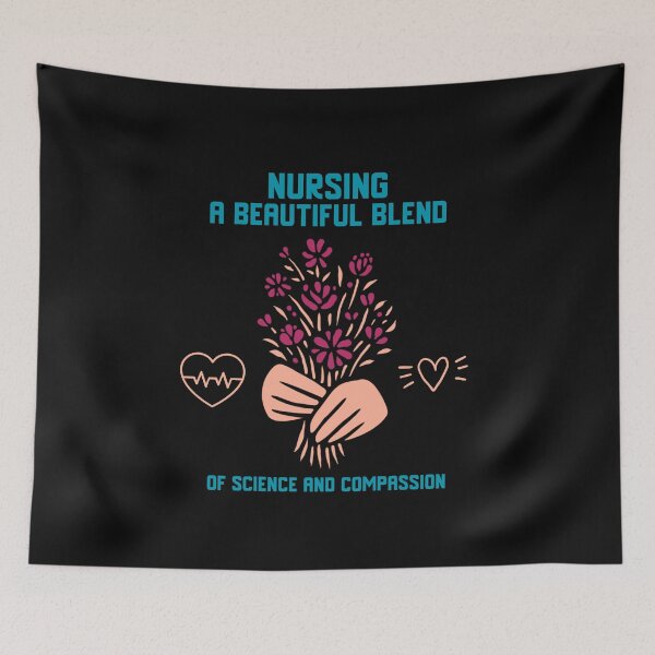 Item preview, Nurse Quote: Nursing A Beautiful Blend of Science and Compassion designed and sold by Bright76.