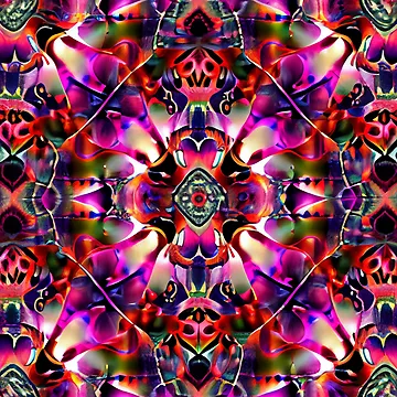 Vorschaubild zum Design Psychedelic Light Eclectic Pattern Digital Painting von CodeAndColors