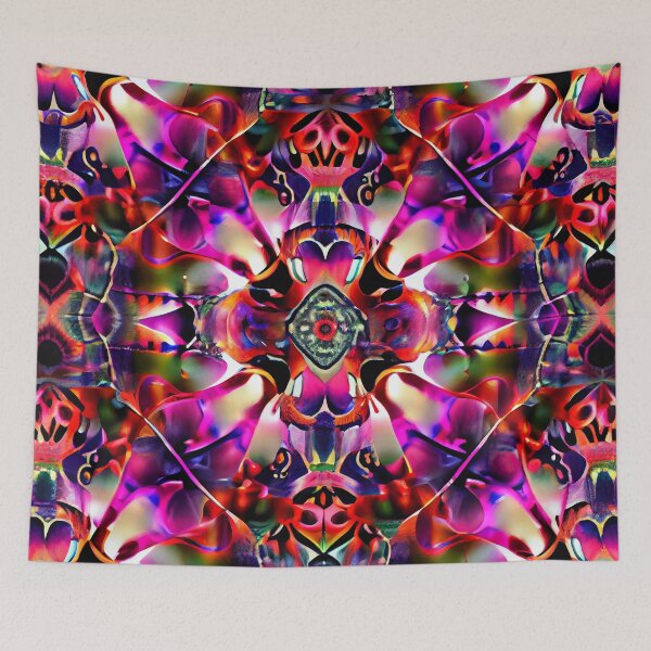 Aperçu de l'œuvre Psychedelic Light Eclectic Pattern Digital Painting créée et vendue par CodeAndColors.