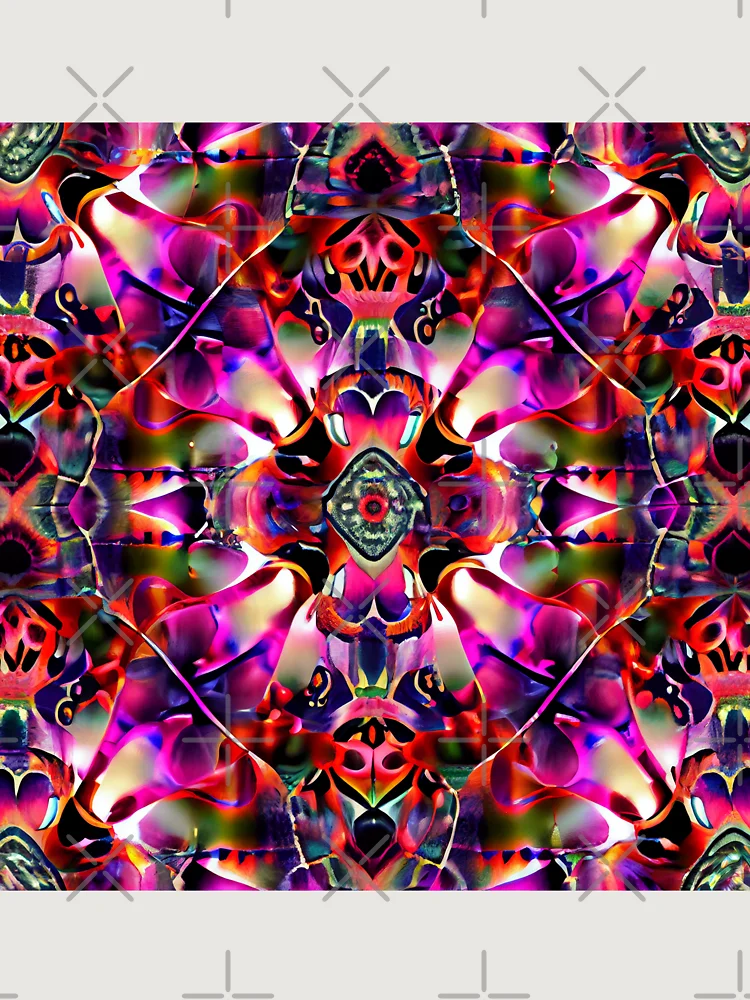 Thumbnail 6 von 6, Premium Oversized Pullover, Psychedelic Light Eclectic Pattern Digital Painting designt und verkauft von CodeAndColors.
