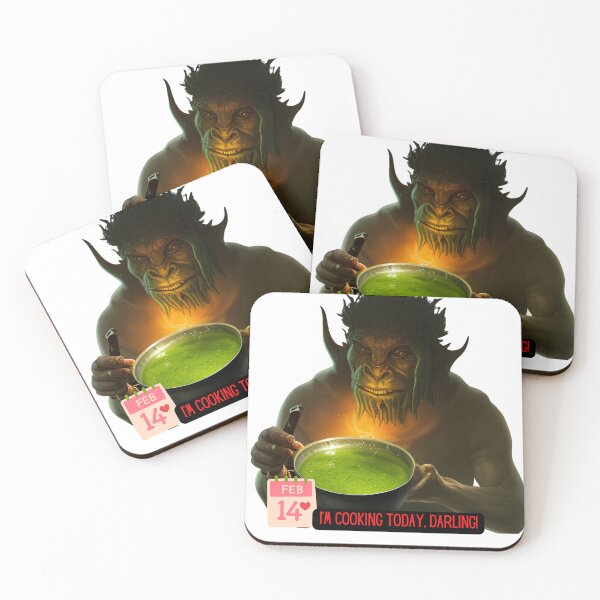 Item preview, Im cooking today, darling! Funny Orcis Valentines day 2023 (fantasy concept art) designed and sold by Soul-Crumbs.
