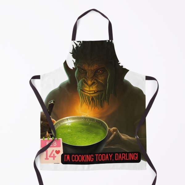 Item preview, Im cooking today, darling! Funny Orcis Valentines day 2023 (fantasy concept art) designed and sold by Soul-Crumbs.