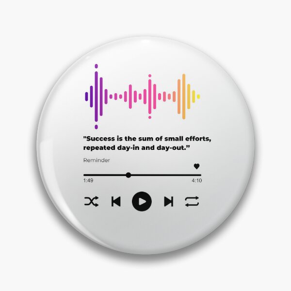 Item preview, Play music interface with Motivational quotes cute  designed and sold by artacalla.