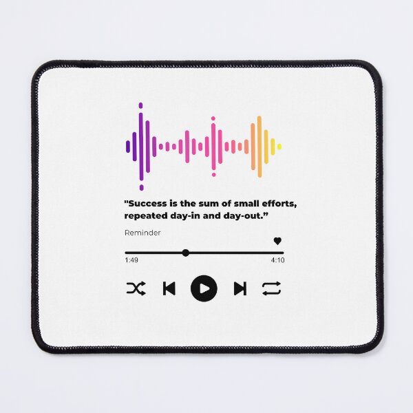 Item preview, Play music interface with Motivational quotes cute  designed and sold by artacalla.