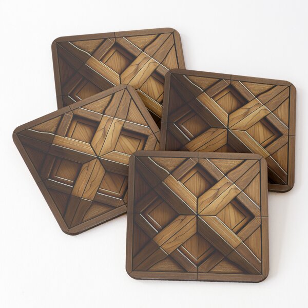 Item preview, Irregular Wood Formal Country Pattern Digital Painting designed and sold by CodeAndColors.
