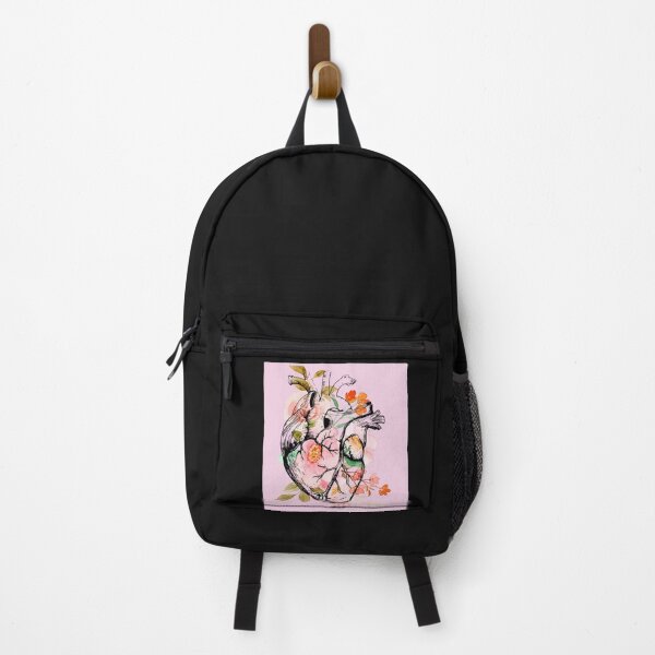 Item preview, Floral Heart - Anatomically Correct Heart - pink designed and sold by ChanelleFyve.