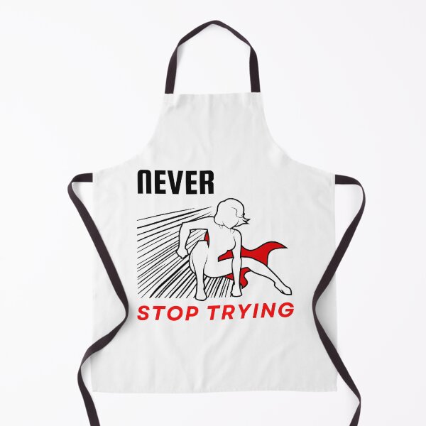 Item preview, Never stop trying motivational design designed and sold by DigitalMagShop.