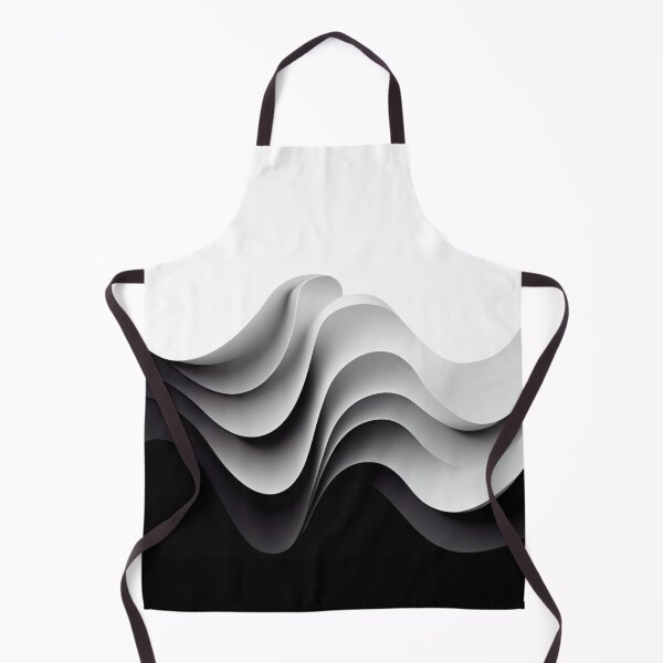 Item preview, Black and White Graphic 3D Waves Illusion designed and sold by KOTOdesign.