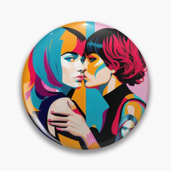 Aperçu de l'œuvre Pop art lesbien créée et vendue par UncleLanny.
