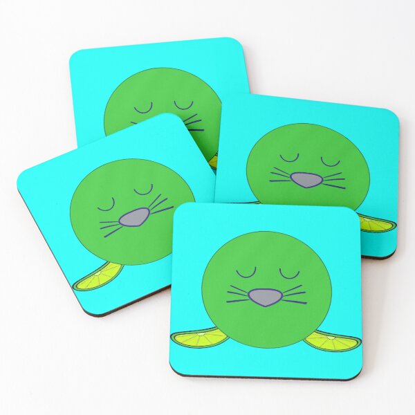 Item preview, Kawaii Cute Lime Baby Seal, Front Face designed and sold by vystudio.