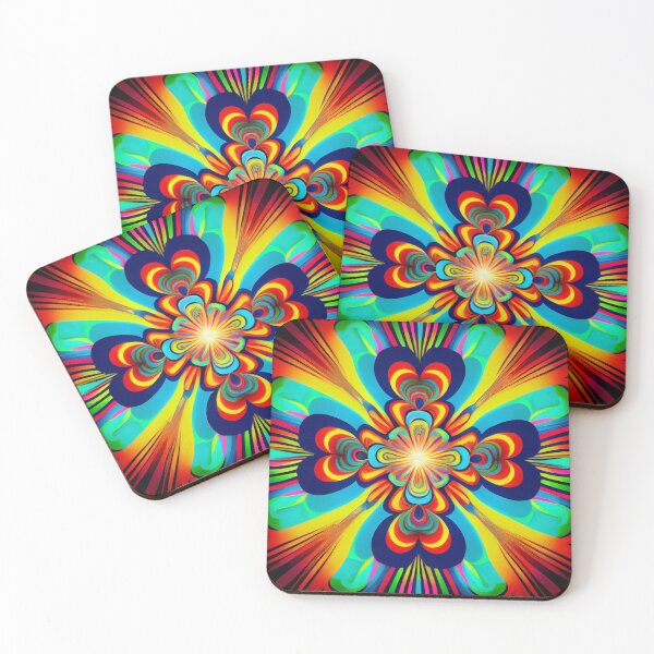 Item preview, Psychedelic Light Eclectic Pattern Digital Painting designed and sold by CodeAndColors.