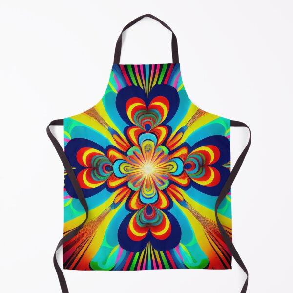 Aperçu de l'œuvre Psychedelic Light Eclectic Pattern Digital Painting créée et vendue par CodeAndColors.