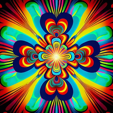 Vorschaubild zum Design Psychedelic Light Eclectic Pattern Digital Painting von CodeAndColors