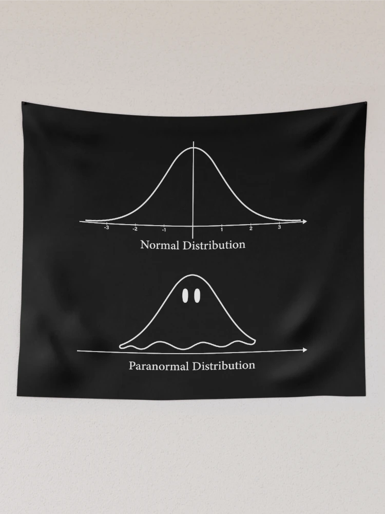 Thumbnail 2 of 3, Tapestry, Normal Distribution, Paranormal Distribution Math Gift designed and sold by ScienceCorner.