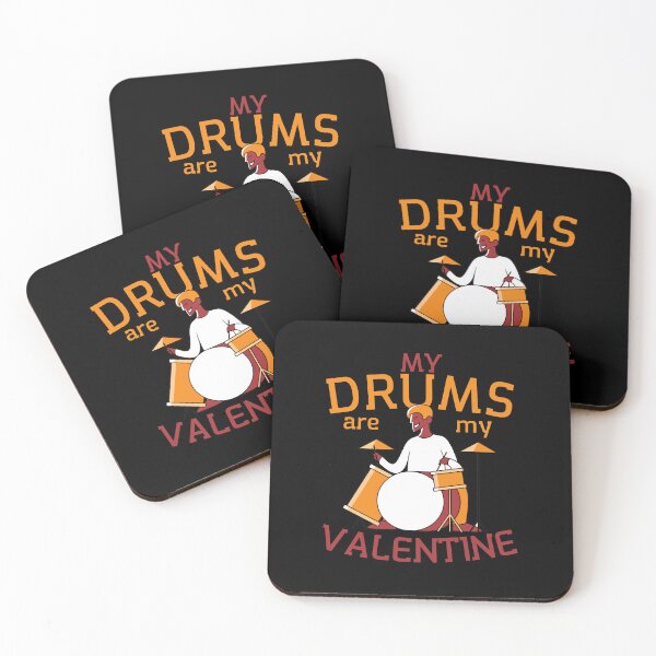 Item preview, My Drums are my Valentine. Funny gifts for percussion lovers.  designed and sold by facePale.