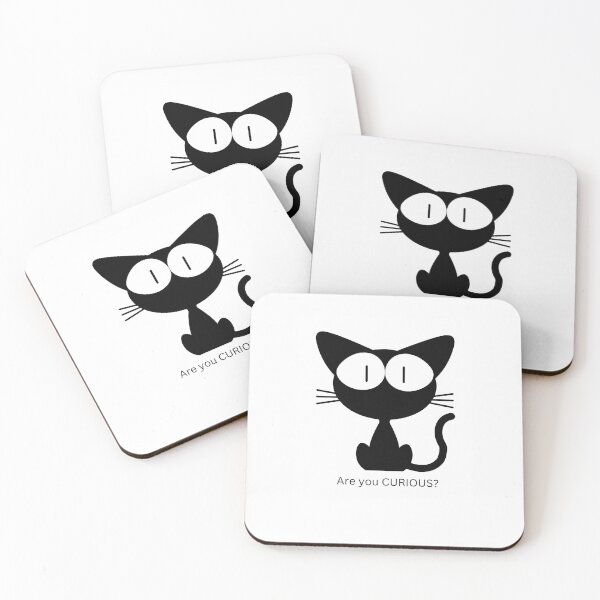 Item preview, Are you curious?  - black cat  designed and sold by ChanelleFyve.