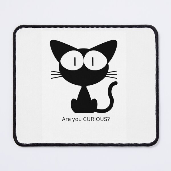 Item preview, Are you curious? - black cat designed and sold by ChanelleFyve.