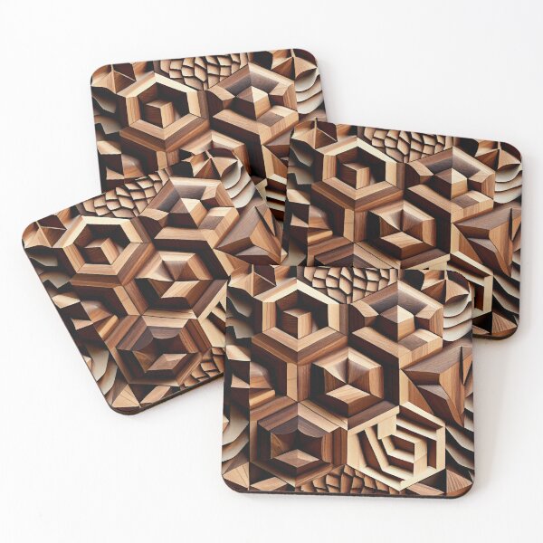 Item preview, Crafty Wood Pattern Digital Painting designed and sold by CodeAndColors.
