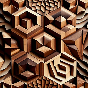 Vorschaubild zum Design Crafty Wood Pattern Digital Painting von CodeAndColors