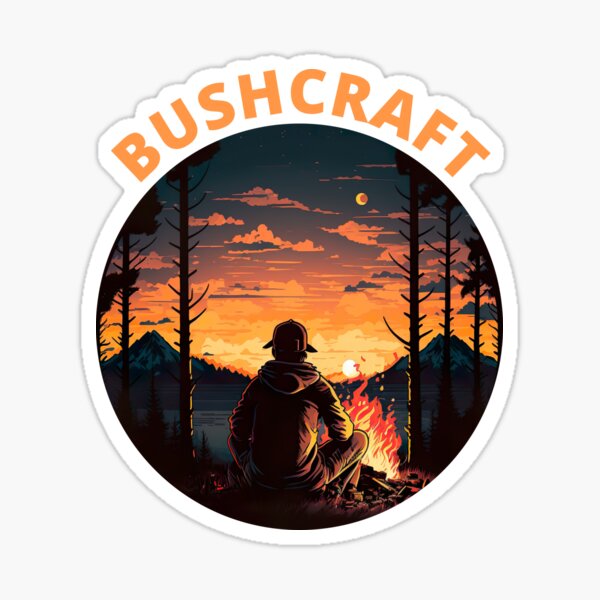 Item preview, Bushcrafter at Sunset and Campfire designed and sold by MadPanda.