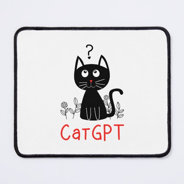 Item preview, CHATGPT CATGPT funny cat kitten kitty parody designed and sold by w1ckerman.