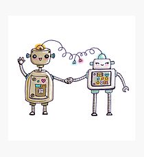 Tangled Robots Photographic Print