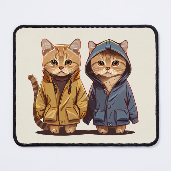 Item preview, Cute Cats Kittens in Anorak Coat designed and sold by Tellingmoon.