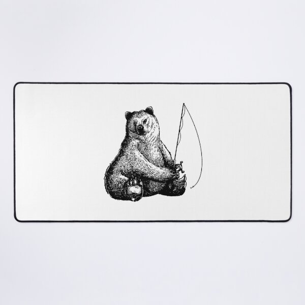 Bear fishing Art Board Print by DerSenat