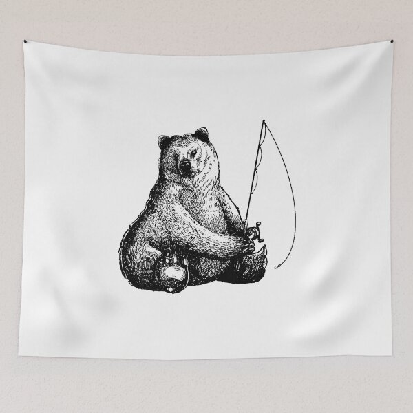 Item preview, Bear fishing designed and sold by DerSenat.