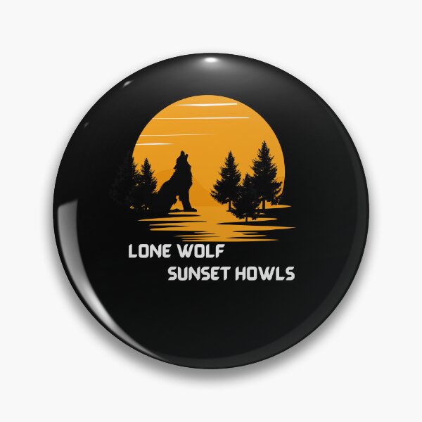 Item preview, Lone wolf  sunset howls designed and sold by CannyGoods.