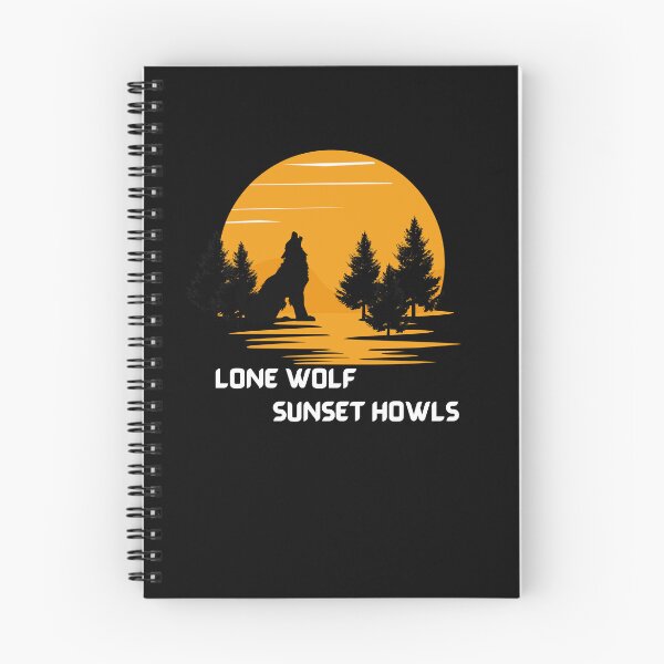 Item preview, Lone wolf  sunset howls designed and sold by CannyGoods.