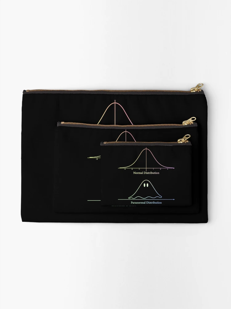 Thumbnail 2 of 4, Zipper Pouch, Normal Distribution, Paranormal Distribution Math Gift designed and sold by ScienceCorner.