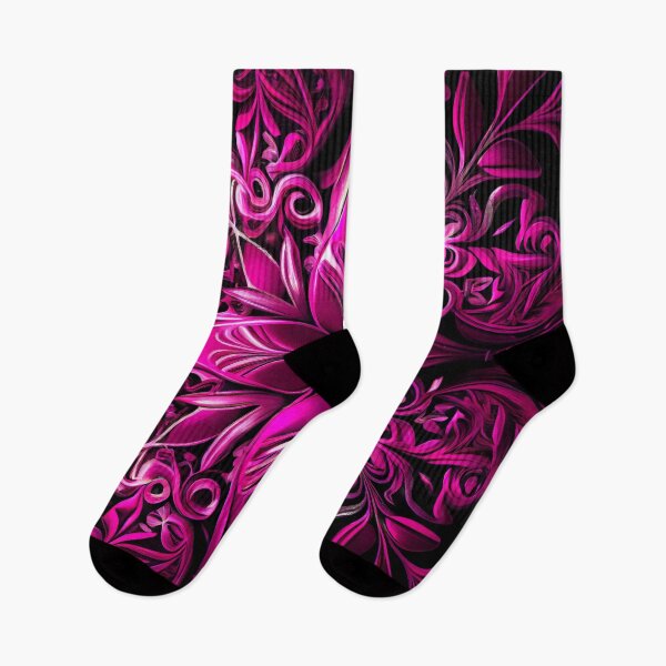 Item preview, Luxury Flowers Abstract Pattern in Gold, White, Magenta, Pink designed and sold by HiArtify ❤️.
